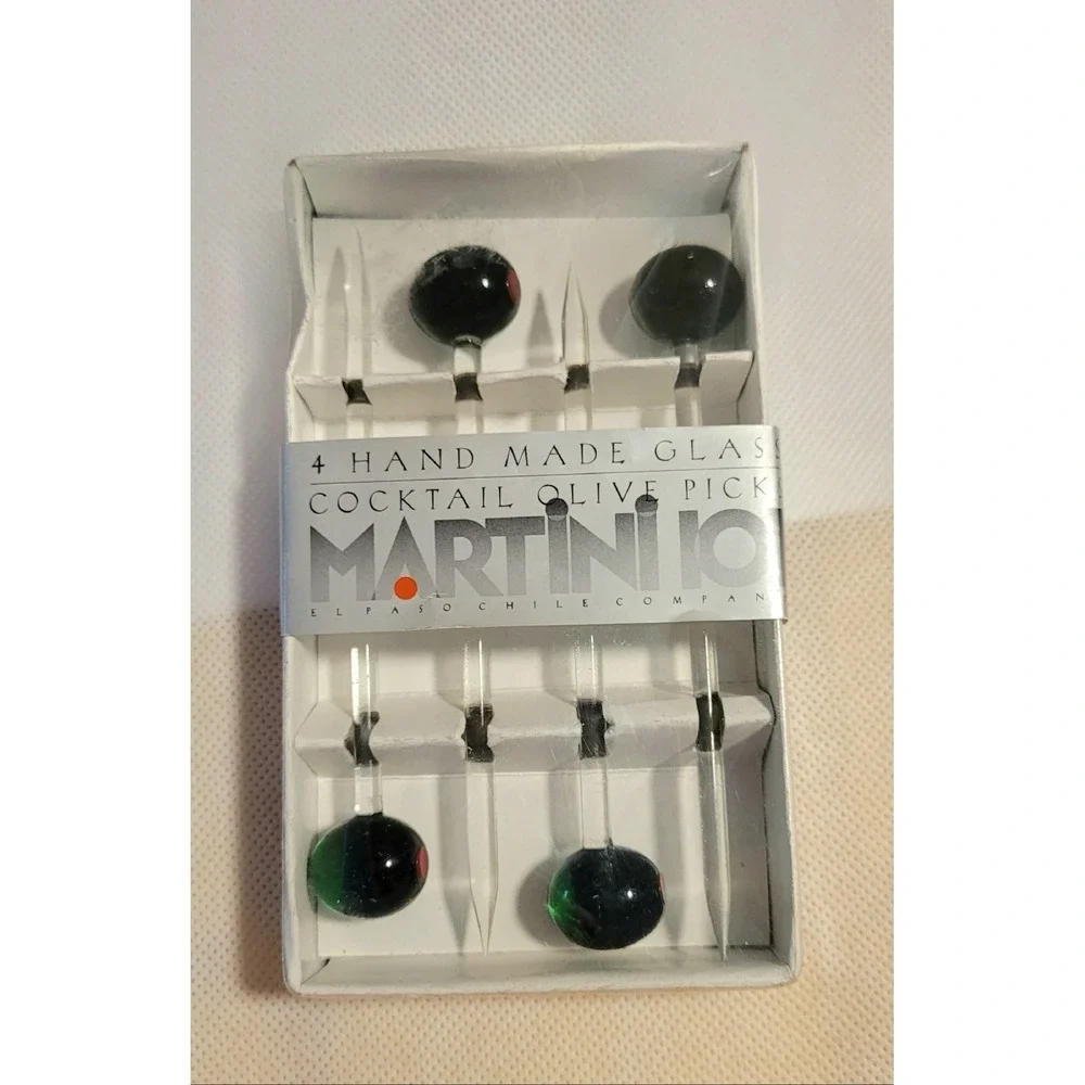 El Paso Chile Company Hand‎ Made Glass Olive Picks
